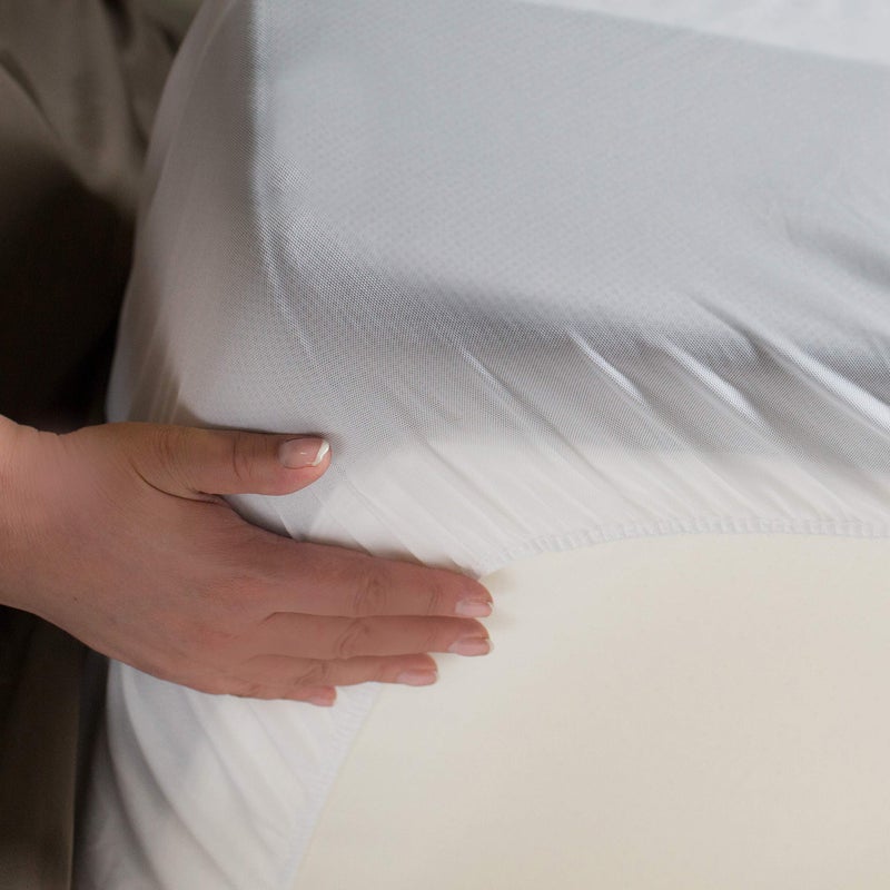 Protect-A-Bed حامي مرتبة بروتكت-أ-بد قطن تيري Premium، واقي مرتبة مقاوم للماء، يمنع عث الغبار والمواد المسببة للحساسية، قابل للغسل في الغسالة، كوين - Image 5