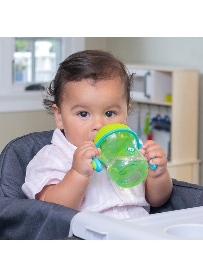 شيكو كرسي تدريب شيكو شبه ناعم مع فوهة مقاومة للعض وغطاء مانع للانسكاب، ٧ أونصات | مقابض قابلة للإزالة ومانعة للانزلاق | آمنة للغسل في الرف العلوي من غسالة الأطباق | سهلة الإمساك بتصميم مريح | أخضر | ٦ أشهر فأكثر - Image 1