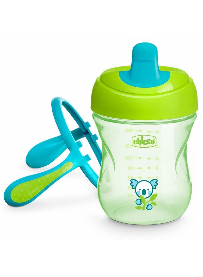 شيكو كرسي تدريب شيكو شبه ناعم مع فوهة مقاومة للعض وغطاء مانع للانسكاب، ٧ أونصات | مقابض قابلة للإزالة ومانعة للانزلاق | آمنة للغسل في الرف العلوي من غسالة الأطباق | سهلة الإمساك بتصميم مريح | أخضر | ٦ أشهر فأكثر - Image 4