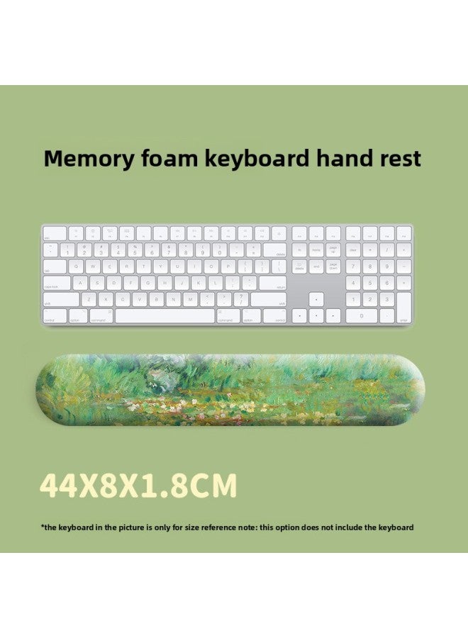 Monet Oil Painting Sleeping Lotus Mouse Pad Wrist Mouse Pad Soft Pad Hand Rest Keyboard Pad Mouse Pad For Boys And Girls Ins 
