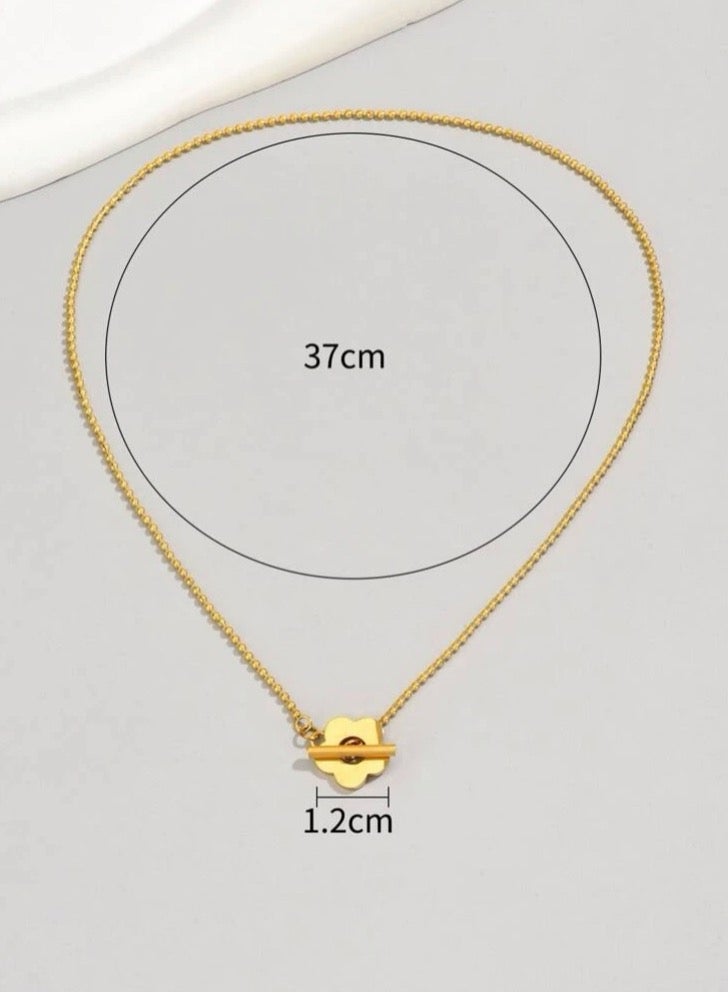 Casual collection Elegant Stainless Steel Gold Plated Necklace For Women - Image 5