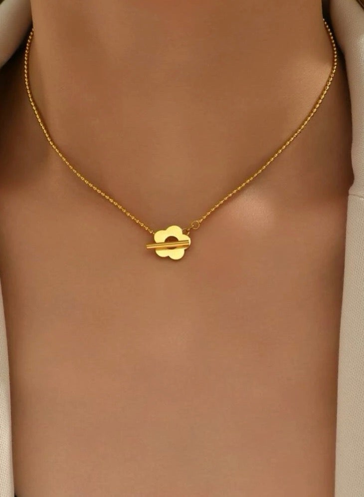 Casual collection Elegant Stainless Steel Gold Plated Necklace For Women - Image 1
