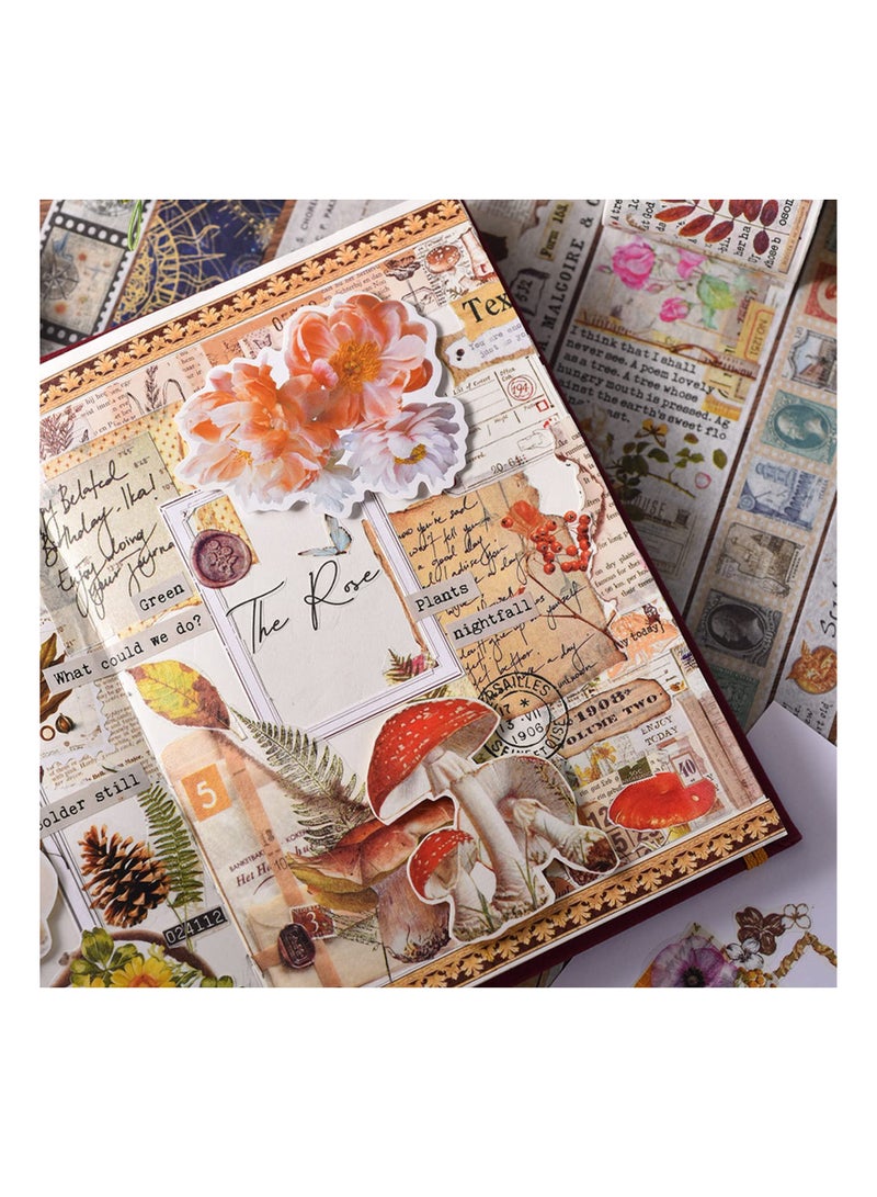 Zikra 18 Rolls Forest Flower Washi Tape Decorative Washi Masking Tapes Set for Scrapbooking Gift Wrapping Decoration Arts Crafts for Journaling Bullet  Junk Journal DIY Crafts - Image 4