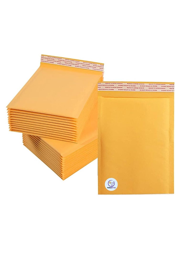Terabyte Bubble Envelopes Bags 270MM X 360MM (11 INCH-15 INCH) Kraft Paper Bubble Envelopes Bags Padded Mailers Shipping Envelopes Self Seal for Packaging 5pcs - Image 1
