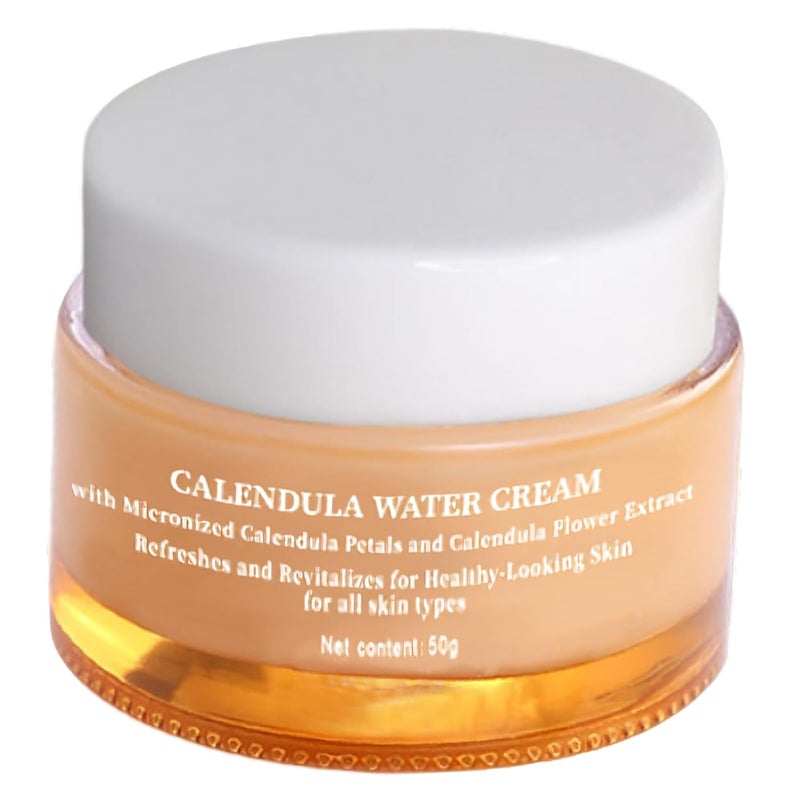 Grospe Calendula Face Cream Facial Moisturizer for Dry Skin Refreshing Water Cream LongLasting Hydration Oil Control Cream Nourishing Face Moisturizer for Women176 Oz 