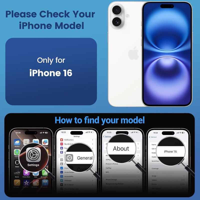 Mobistyle Polycarbonate Clear Case for iPhone 16, Yellowing-Resistant Shockproof Camera Protection Phone Cover, Anti-Scratch Clear Back Cover Case for iPhone 16 (Transparent) - Image 4