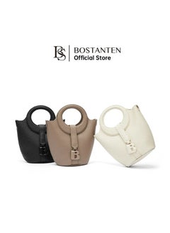 Bostanten BOSTANTEN Fashion Shoulder Bag & Bucket Style Handbag – White | Trendy and Versatile Women's Bag  - Image 2