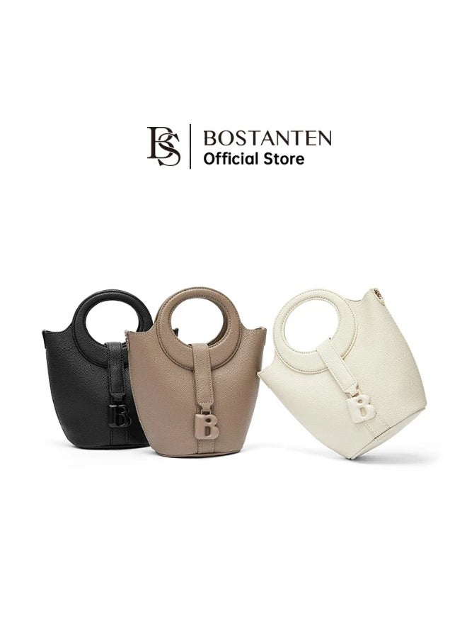 Bostanten BOSTANTEN Fashion Shoulder Bag & Bucket Style Handbag – White | Trendy and Versatile Women's Bag  - Image 2