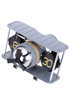 Hot Sale Airplane Model Table Desktop Clock Hand-made Aircraft Shape Retro Gear Operated Flip Down Clock Living Room Home Decor Special Creativity Gift