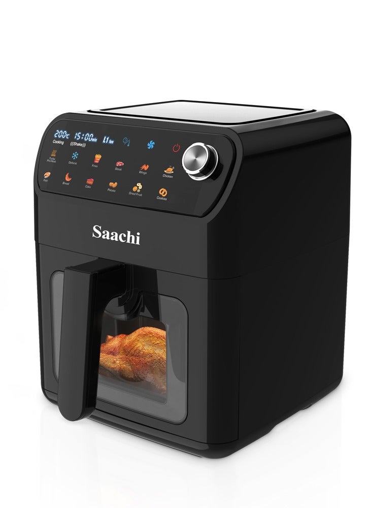 Saachi 7.0L Digital Air Fryer – 12 Pre-Set Programs, Adjustable Temperature & Timer, Non-Stick Basket, Overheat Protection, Dishwasher-Safe Accessories & Viewing Window 7 L 1500 W NL-AF-4786D-BK Black - Image 1
