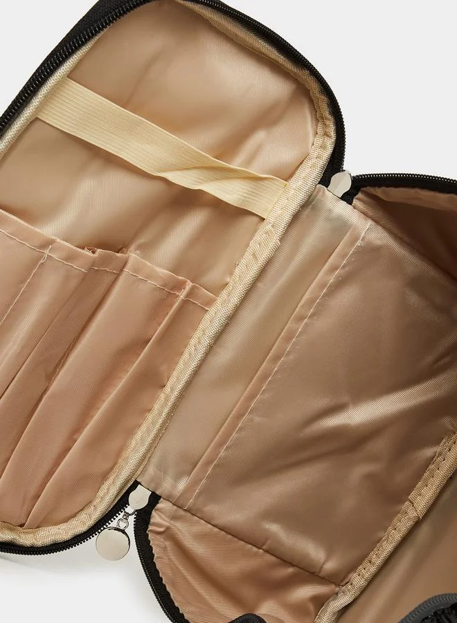 Styli Textured Zip Around Washbag