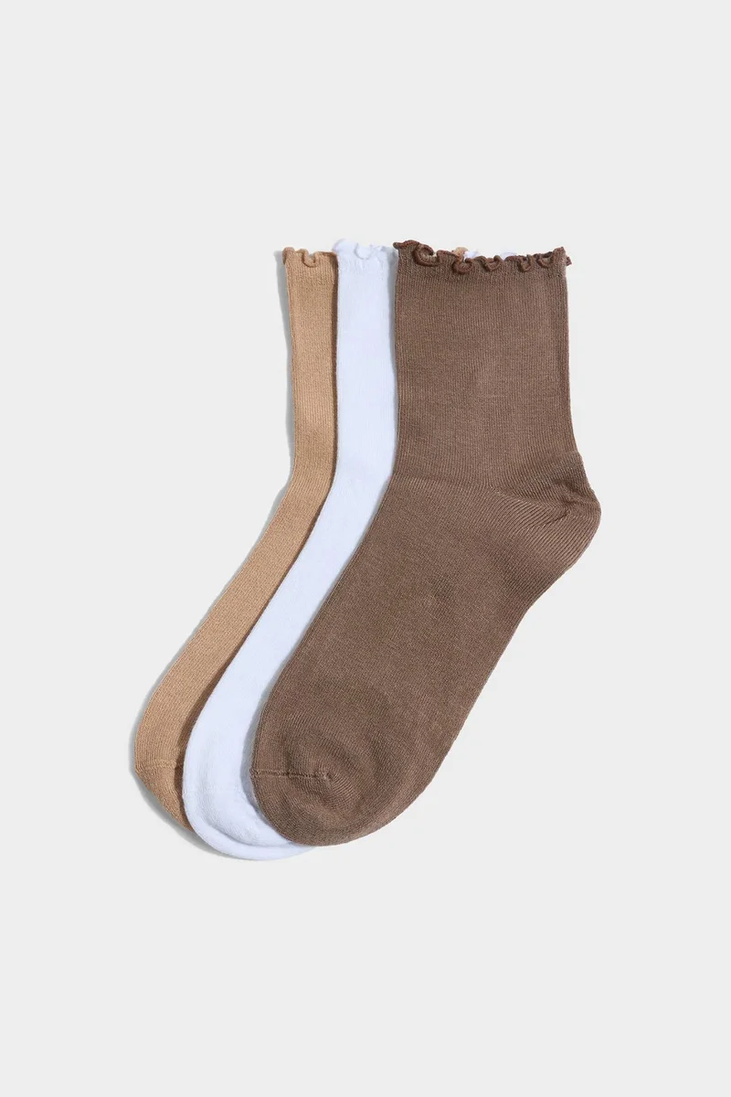 ديفاكتو Woman 3 piece Short Socks
