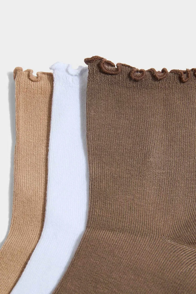 Defacto  Woman 3 piece Short Socks for Women | Best Price UAE