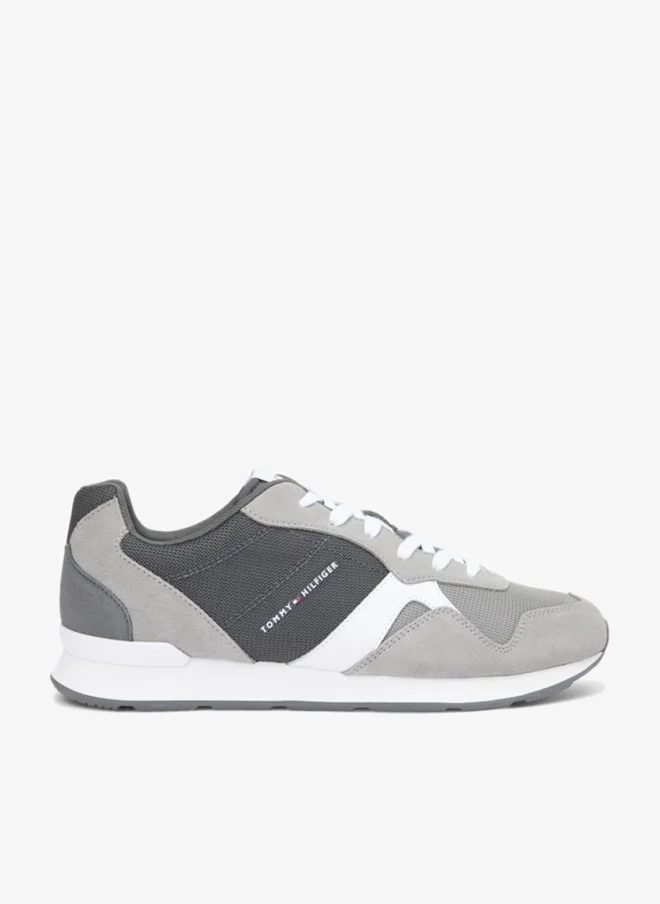 TOMMY HILFIGER Suede Mixed Texture Trainers