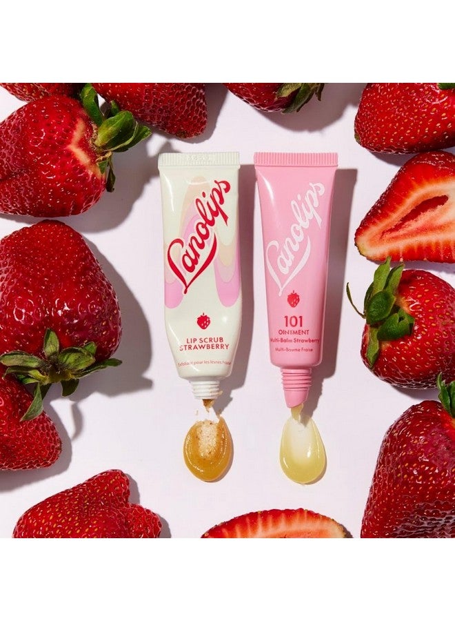 لانو ليبس مقشر الشفاه - مقشر طبيعي للشفاه مصنوع من اللانولين وفيتامين هـ وبذور الفراولة المطحونة ناعماً - مقشر سكر لطيف لشفاه صحية وناعمة - الفراولة (0.35 أونصة) - Image 4