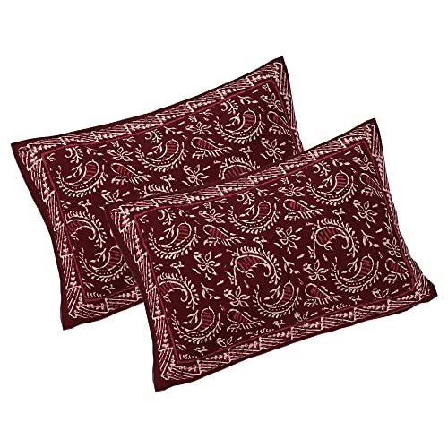 WESTLYN Hand Block Print 300 TC Cotton King Size Bedsheet, Multi-Coloured64 - Image 5