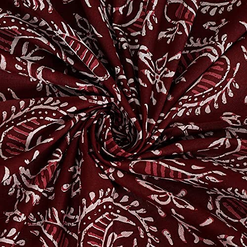 WESTLYN Hand Block Print 300 TC Cotton King Size Bedsheet, Multi-Coloured64 - Image 4