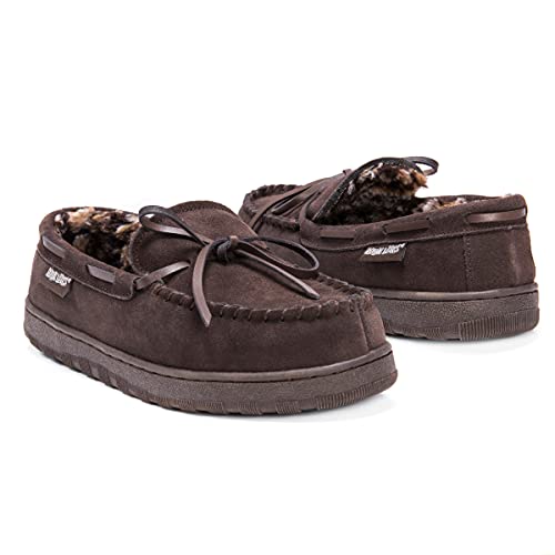MUK LUKS Men's Paul Slipper, Chocolate, 10 - Image 5