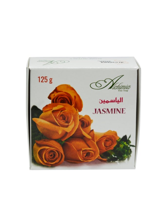 Alchimia Rose Soap Jasmin 125G | Luxury Italian Vegetable Soap with Elegant Jasmine Fragrance | Maintain the skin’s natural softness and hydration | Suitable for all skin types - Image 2