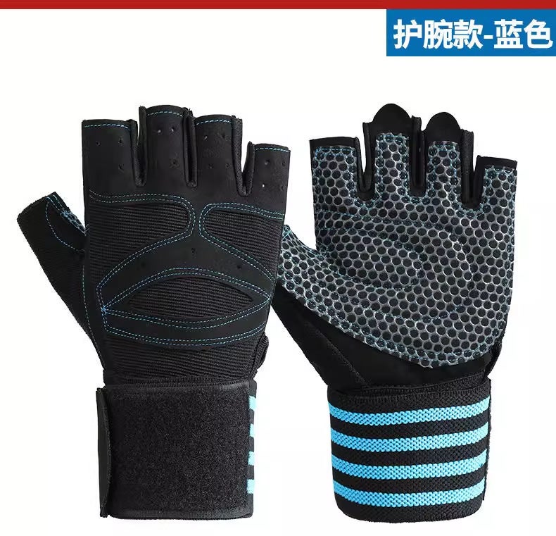 Sports Gloves With Air Cushion Anti Slip Wear Resistant Protection For Fitness Cycling And Outdoor Activities - Image 3