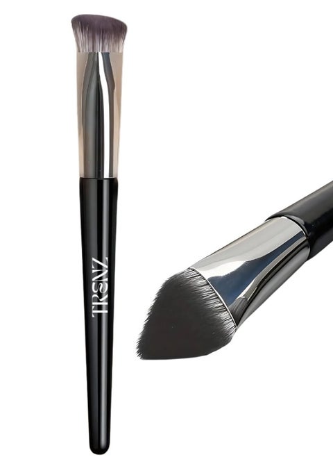 Professional Triangular Concealer Brush for Precise Under-Eye Coverage, ideal for brightening dark circles and blending powders and liquid products, makeup brush, makeup brushes, make up tool, makeup brushes, brushes, concealer blending brush, concealer brush, concealer brush, makeup essentials, face brush, concealer brush, big makeup brush,