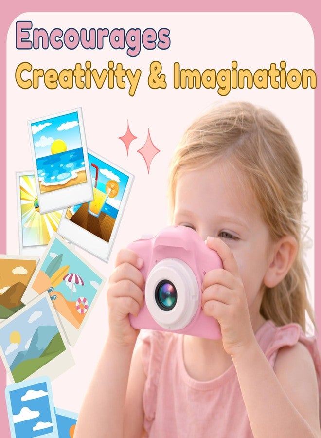 KAIMENGLONG Kids Digital Camera 3.0MP 1080P Video | 2-Inch Screen USB Rechargeable | Educational Toy Camera for Boys & Girls Age 3-12 | Birthday Gift (Pink) | SD Card Not Included - Image 5