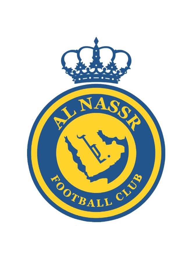 Al-Nassr Saudi Club metal sticker for mobile phones and tablets