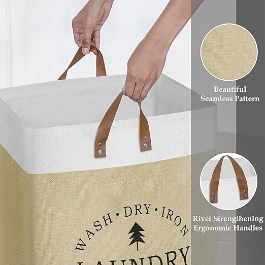 MAPPLE CREATION Household Dirty Clothes Basket Dirty Clothes Basket Foldable Toy Clothes Basket Dirty Clothes Storage Basket Bucket Laundry Basket Hotel Organizer For Bathroom Bedroom - Image 3