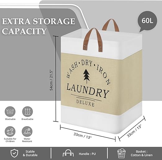 MAPPLE CREATION Household Dirty Clothes Basket Dirty Clothes Basket Foldable Toy Clothes Basket Dirty Clothes Storage Basket Bucket Laundry Basket Hotel Organizer For Bathroom Bedroom - Image 2