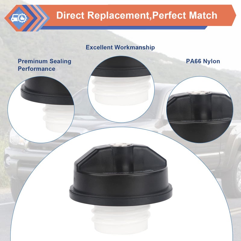 ZONFANT Locking Gas Cap W/2 Keys, Lock Fuel Cap Compatible With Chevy Honda Nissan Acura Mazda Cadillac GMC Vehicle 4Runner FJ Cruiser Silverado Camaro And More, Replace#10504 77300-47020 - Image 5