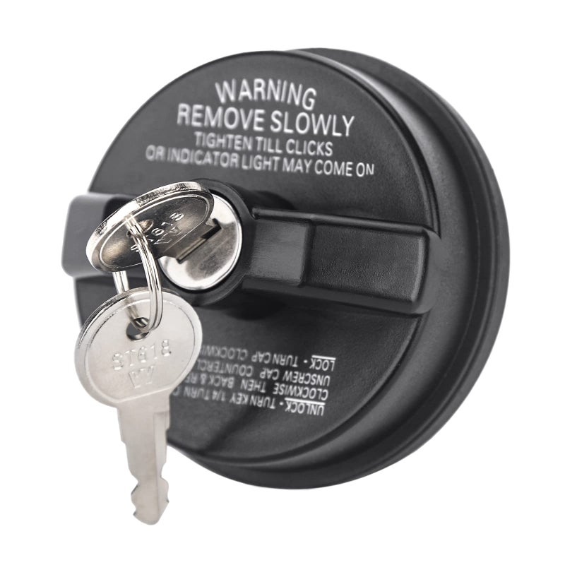 ZONFANT Locking Gas Cap W/2 Keys, Lock Fuel Cap Compatible With Chevy Honda Nissan Acura Mazda Cadillac GMC Vehicle 4Runner FJ Cruiser Silverado Camaro And More, Replace#10504 77300-47020 - Image 1