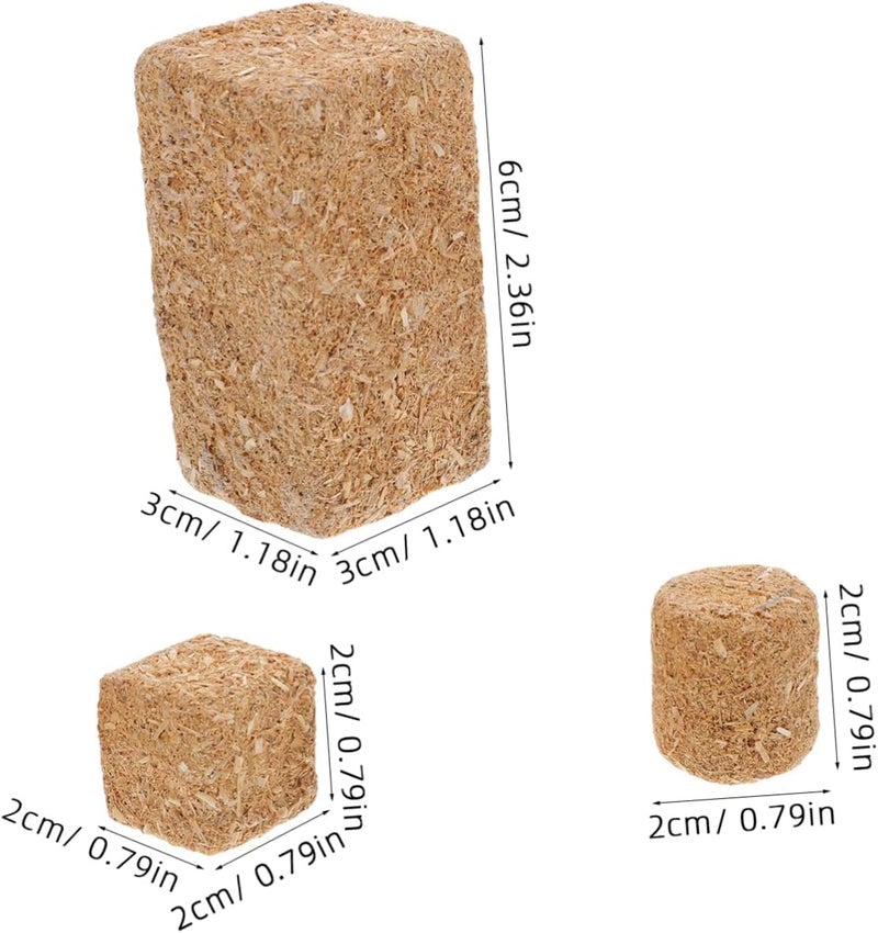 12Pcs Mini Faux Hay Bales Realistic Decorative Wood Bales for Farm DIY Sturdy Construction for Photography Model Building - Image 2