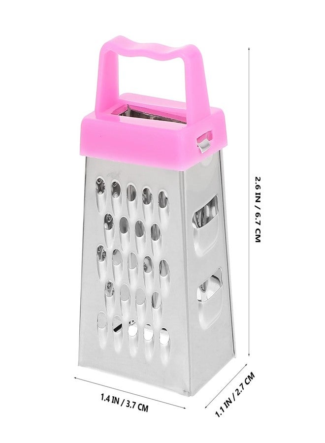TOPPERFUN 6Pcs Mini Cheese Grater, Small Box Cheese Graters Stainless Steel, Vegetable Food Shredder Lemon Zester with 4 Sides for for Kitchen Garlic Ginger Vegetable Potatoes, Chef Kitchen Too - Image 2