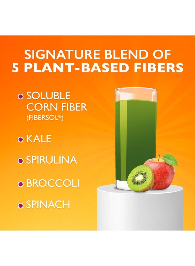 Metamucil Greens SuperFood Powder Fiber Supplement for Digestive Health* and Regularity*, Gluten Free Plant-Based Stevia, Great Taste Kiwi Apple Flavored, 3g Dietary Fiber per Serving, 42 Servings - Image 2