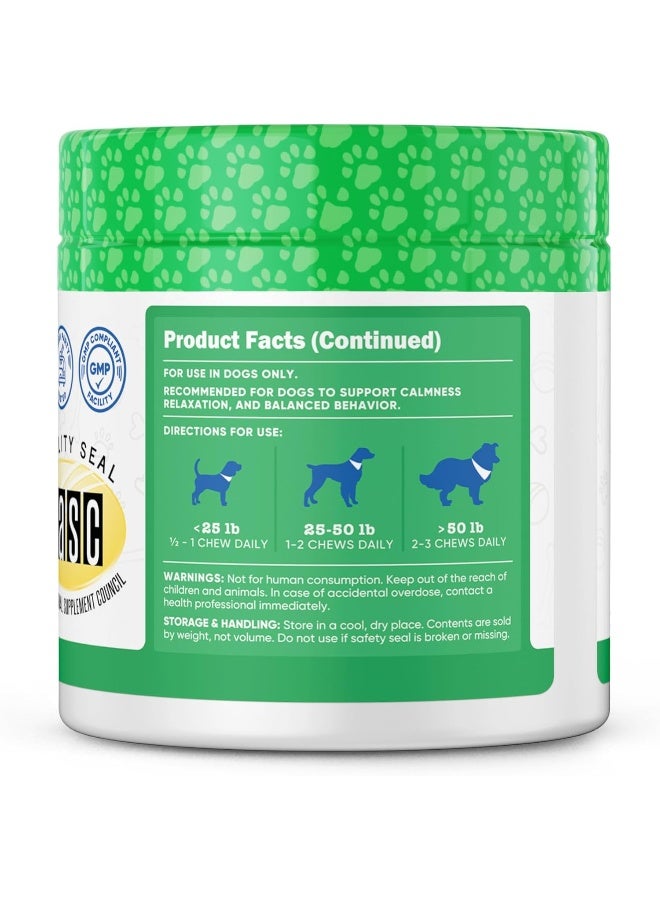 Nutricost دعم تهدئة الحيوانات الأليفة - مضغ ناعم للكلاب (بنكهة لحم البقر) 60 مضغ ناعم - Image 2