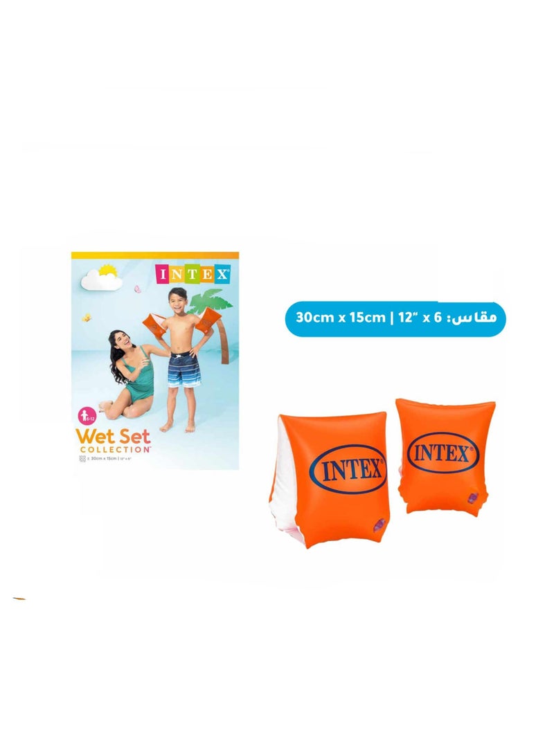 INTEX Pair Of Deluxe Arm Band Wet Set 30x15cm