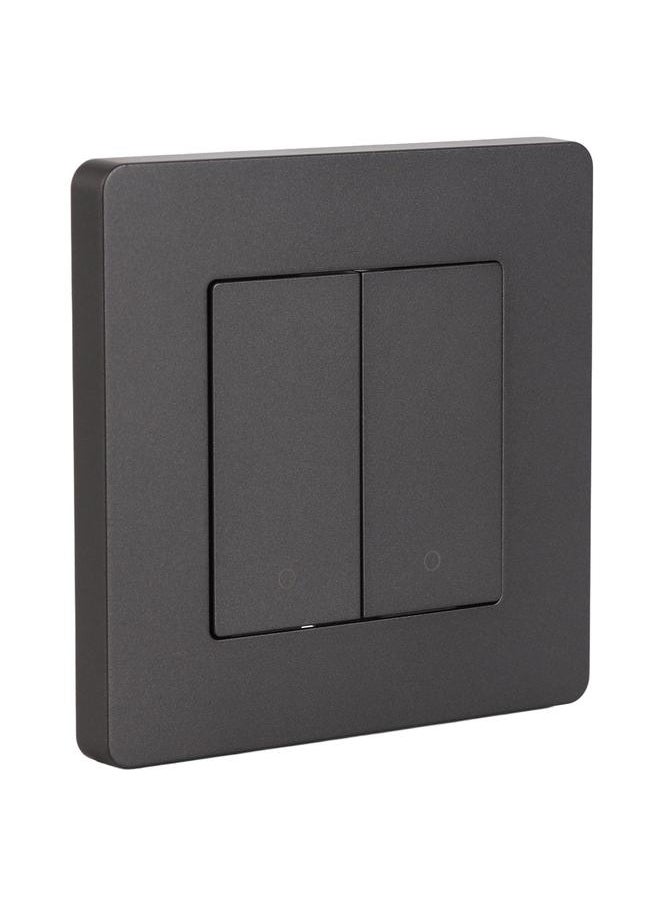 Thoraya Smart Light Switch for Zigbee 2 Gang Timing Dimming Reverse Dual Control Smart Switch Panel AC100‑240V Gray  - Image 2