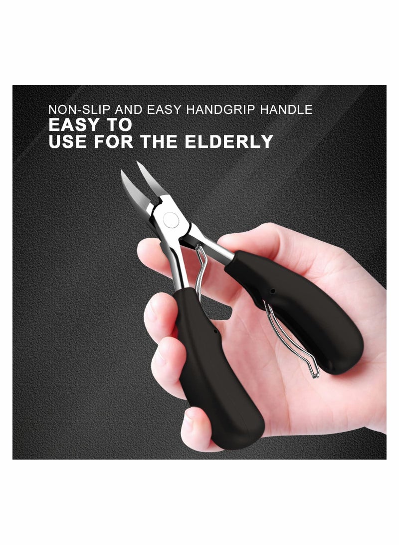 KASTWAVE Toenail Clippers for Seniors Thick Toenails, Toe Nail Clippers Adult Thick Nails Long Handle Easy to Hold- Toenail Clippers for Thick Nails Labor-Saving, Sharp Nail Clippers for Thick Nails - Image 4