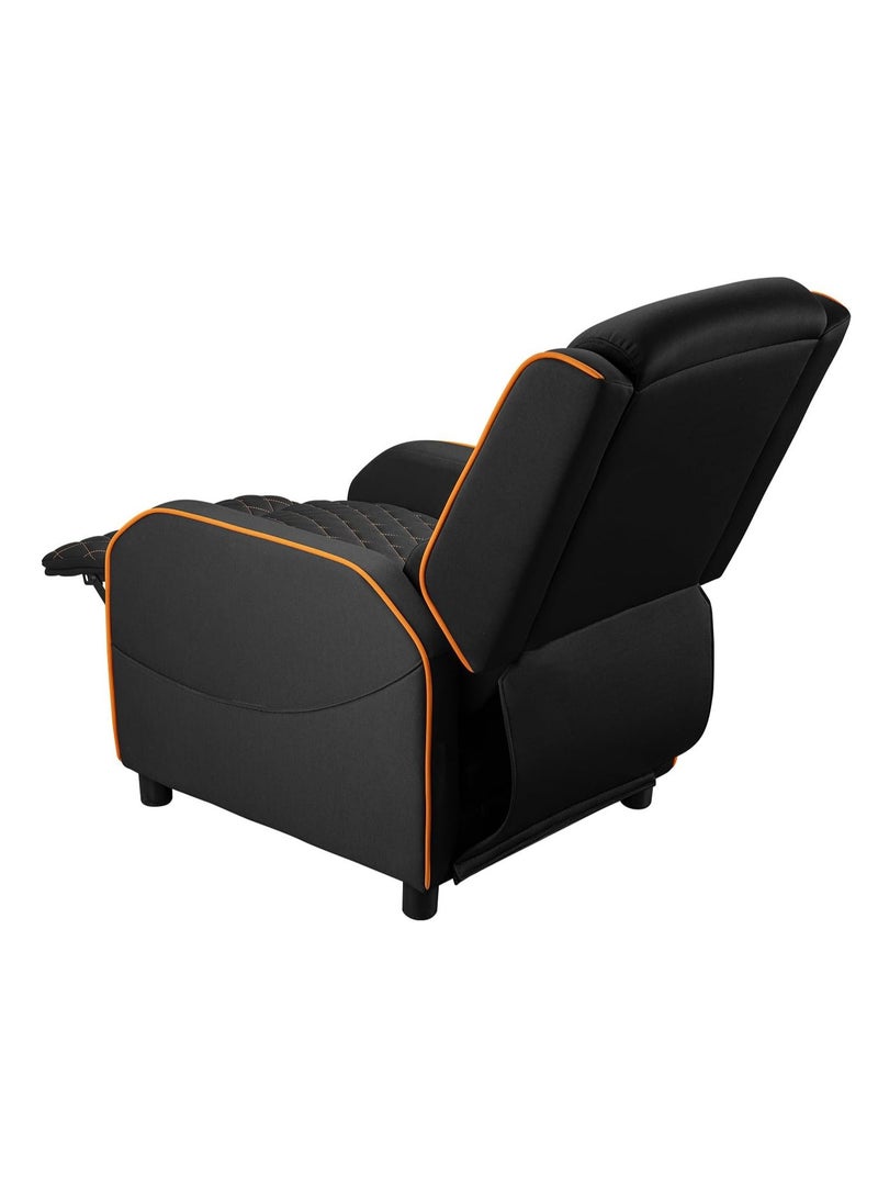 Cougar Ranger One Gaming Sofa, Breathable Woven Fabric, Side Storage Pocket, Headrest & Lumbar Pillow, Adjustable Design, Up To 150 Kg Capacity - Black - Image 1