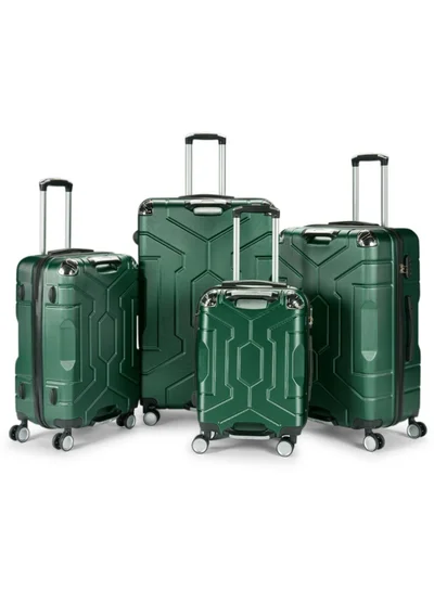 LIMRA Travel bag set consisting of 4 luggage bags, size 32"/28"/24"/20 inch Green