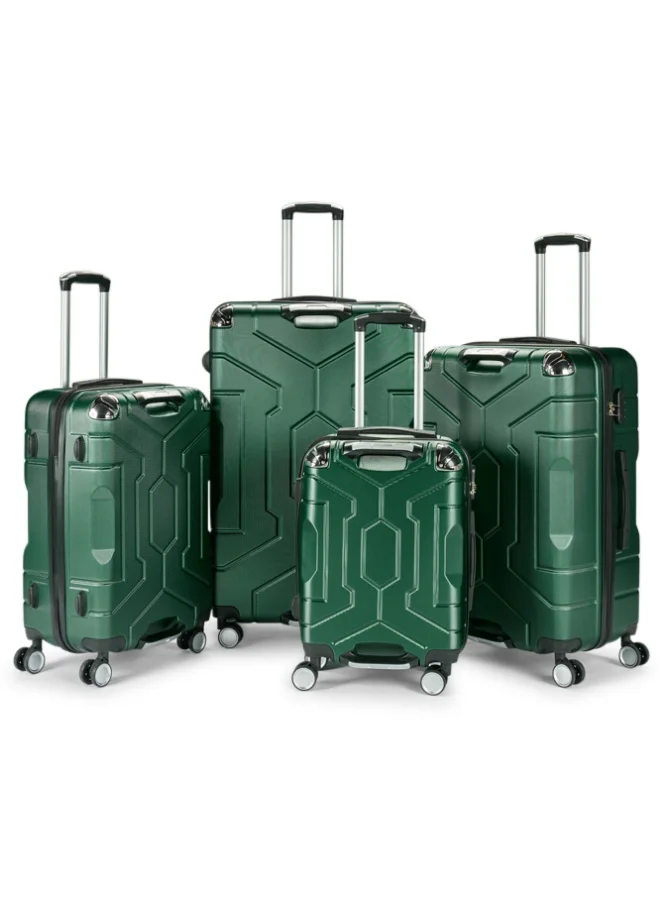 LIMRA Travel bag set consisting of 4 luggage bags, size 32"/28"/24"/20 inch Green