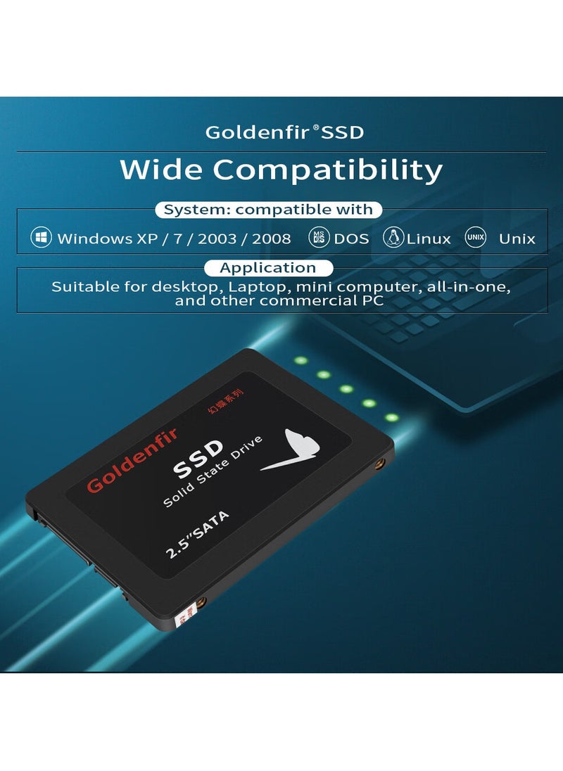 جولدنفير قرص صلب SSD سعة 256 جيجابايت من Goldenfir SATAIII مقاس 2.5 بوصة لأجهزة الكمبيوتر المحمولة  - Image 5