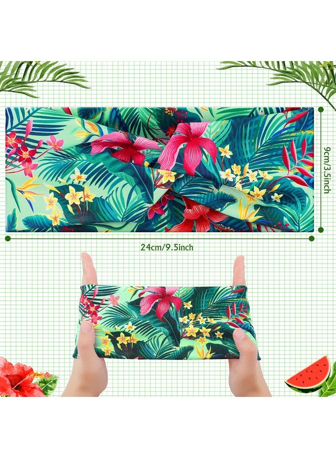Jutom 10 Pcs Women'S Headbands Beach Boho Headbands Summer Hawaii Knotted Headbands Elastic Turban Head Wrap Floral Vintage Headband Bohemian Twisted Criss Yoga Hair Band Accessories For Girl And Women - Image 4