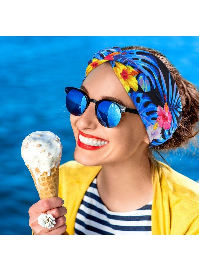 Jutom 10 Pcs Women'S Headbands Beach Boho Headbands Summer Hawaii Knotted Headbands Elastic Turban Head Wrap Floral Vintage Headband Bohemian Twisted Criss Yoga Hair Band Accessories For Girl And Women - Image 5