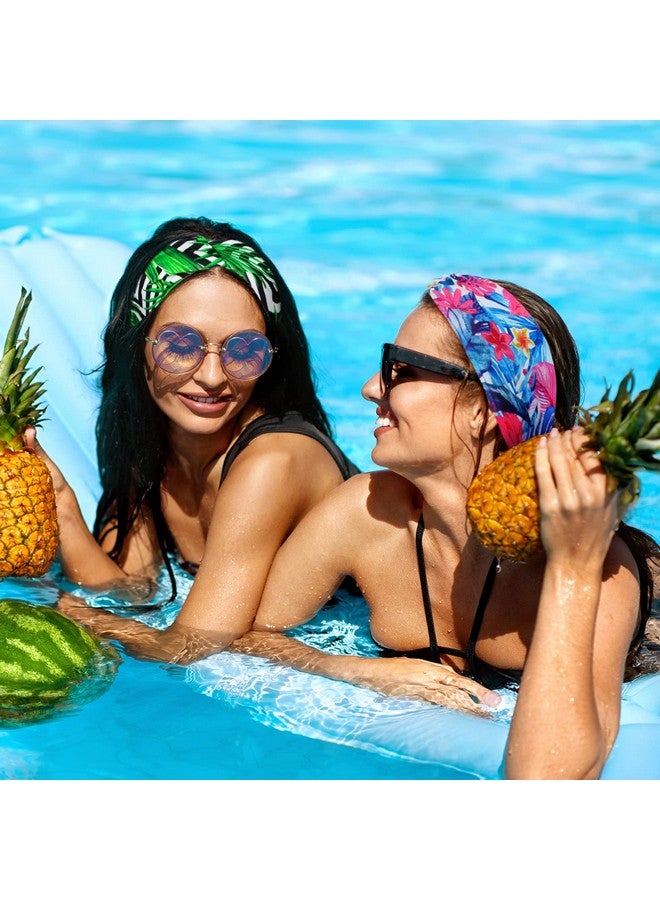 Jutom 10 Pcs Women'S Headbands Beach Boho Headbands Summer Hawaii Knotted Headbands Elastic Turban Head Wrap Floral Vintage Headband Bohemian Twisted Criss Yoga Hair Band Accessories For Girl And Women - Image 3