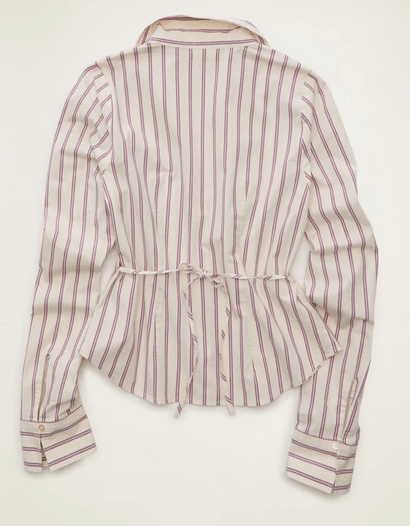 American Eagle AE Fitted Button-Up Shirt