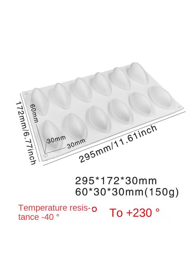 الأزرق جي دبليو الفاكهة موس سيليكون قالب كعكة DIY على شكل فواكه خبز على الطراز الفرنسي Qifeng قالب الحلوى - Image 1