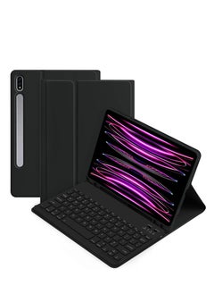 The Arabic and English keyboard case is compatible with the Galaxy Tab S9Plus S9FE Plus S9ultra S9 S9FE slim case with pen slot and detachable wireless Bluetooth keyboard