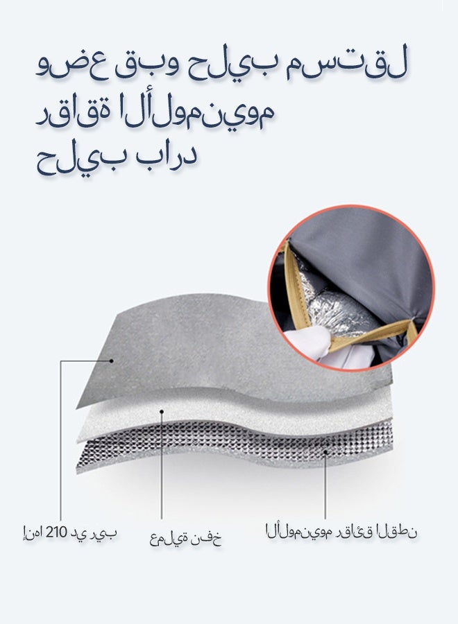 أيلا حقيبة حفاضات الأطفال الظهر، حفاضات متعددة الوظائف تغيير محطة للأولاد الفتيات في الهواء الطلي والسفر، هدايا استحمام الرضع، السعة الكبيرة، 900 د أكسفورد، USB بورت - Image 4