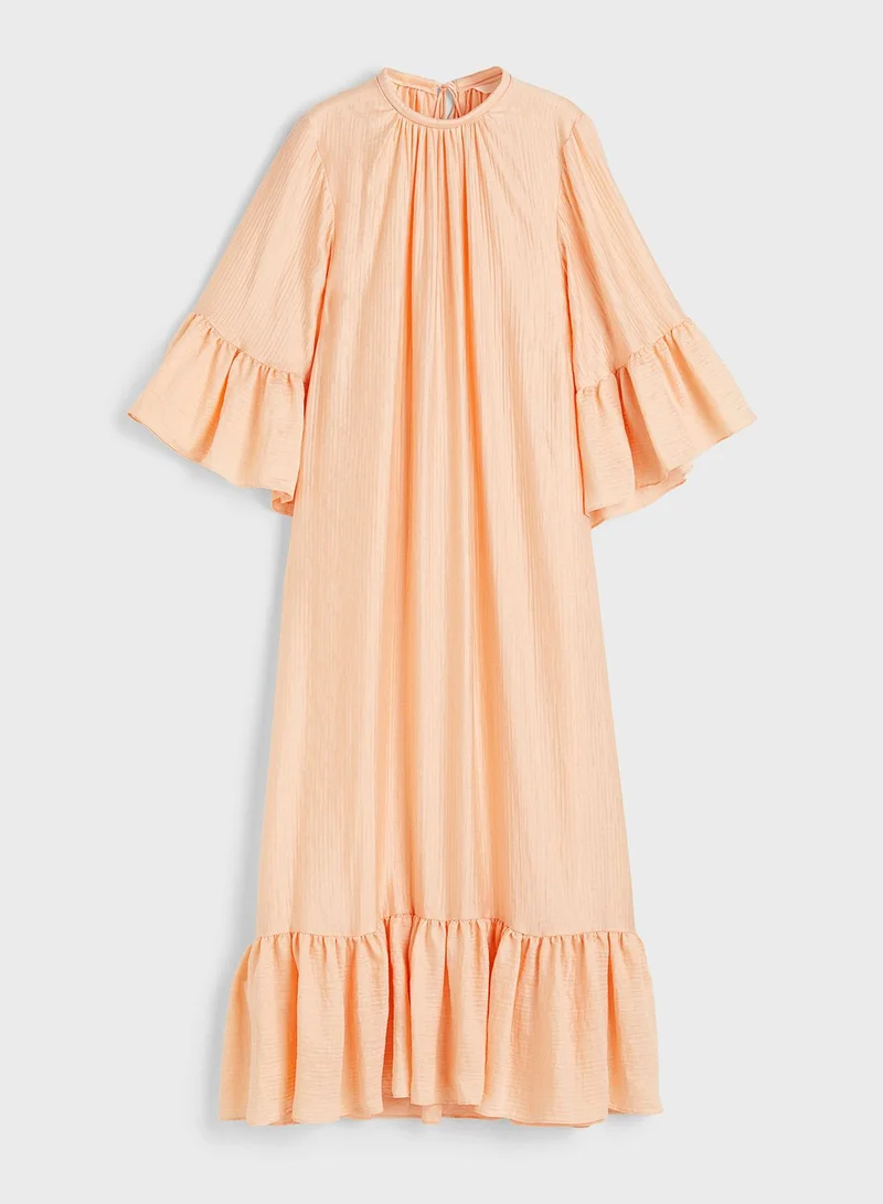 H&M Ruffled Maxi Dress